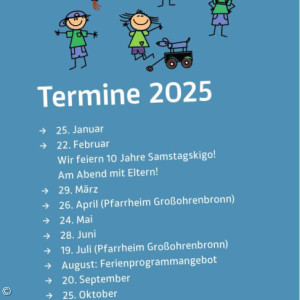 Samstagskigo-Termine 2025